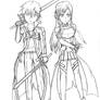 Sword art online: Asuna and Kirito