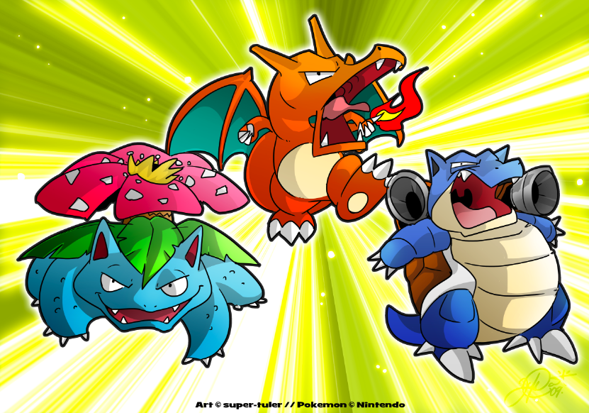 Venusaur Charizard Blastoise by superTULER on DeviantArt Venusaur Charizard Blastoise by superTULER on DeviantArt
