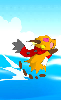 Raichu can run on water? D8