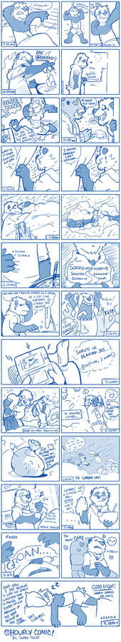 Hourly Comic: A day of Pandas