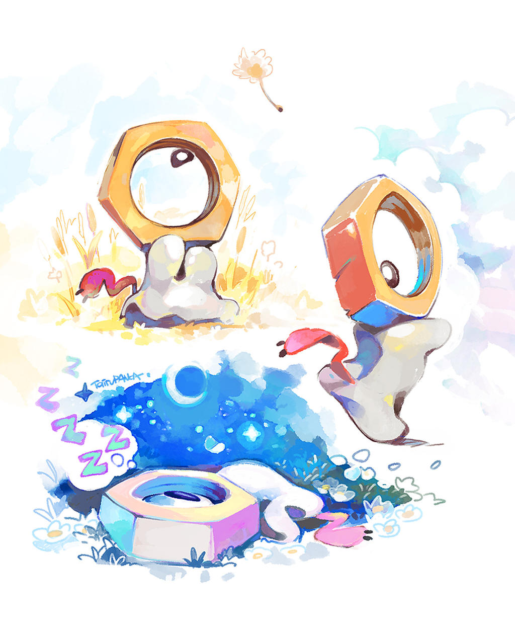Meltan by super-tuler
