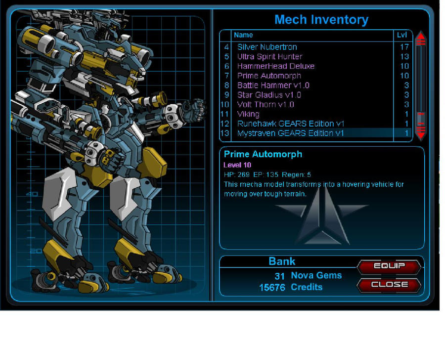 Mechquest Prime Automorph by popkid11 on DeviantArt