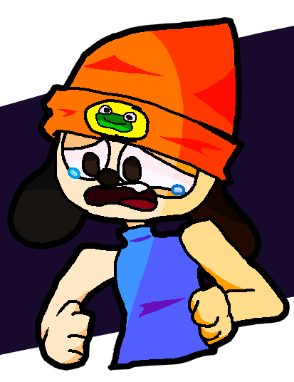 Sad Parappa for the sake of drawing something sad by gagashark on ...