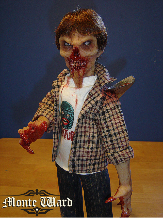 Axed Back Zombie 16' figure