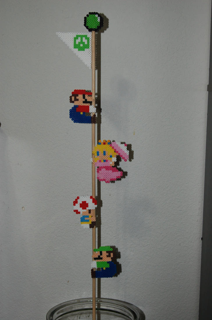 Mario Maker Costumes Goal Flag by evilpika