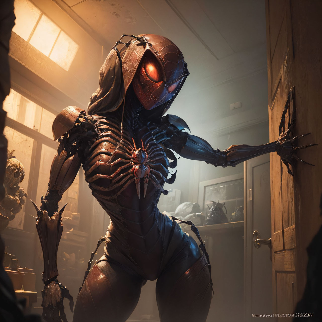 Spider Human Base humanoid spider by hdstumpy on DeviantArt
