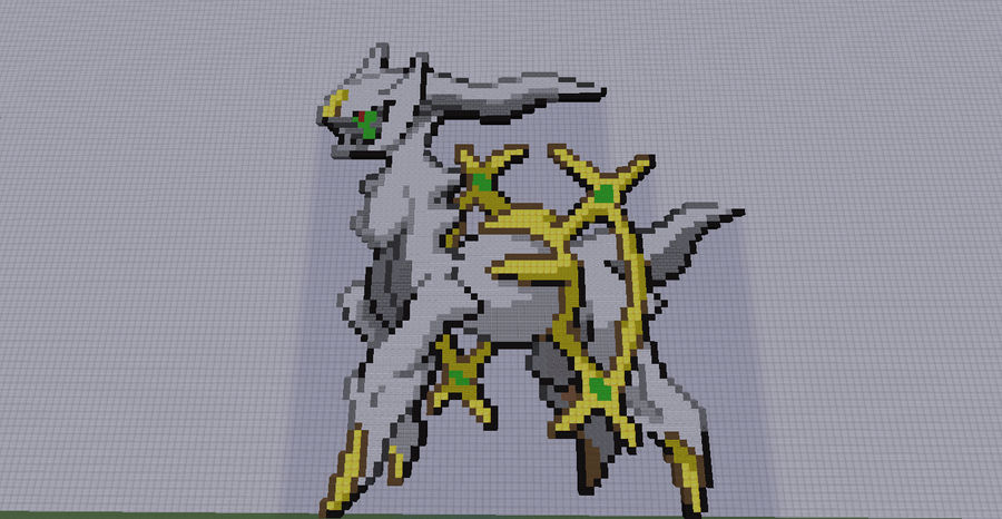 Minecraft:Arceus Pixel Art by PokeZeldaTV on DeviantArt