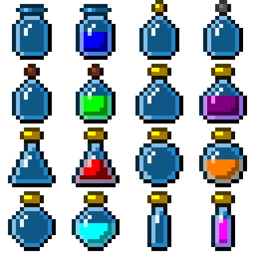 16x16 and 32x32 Pixel Potion Set