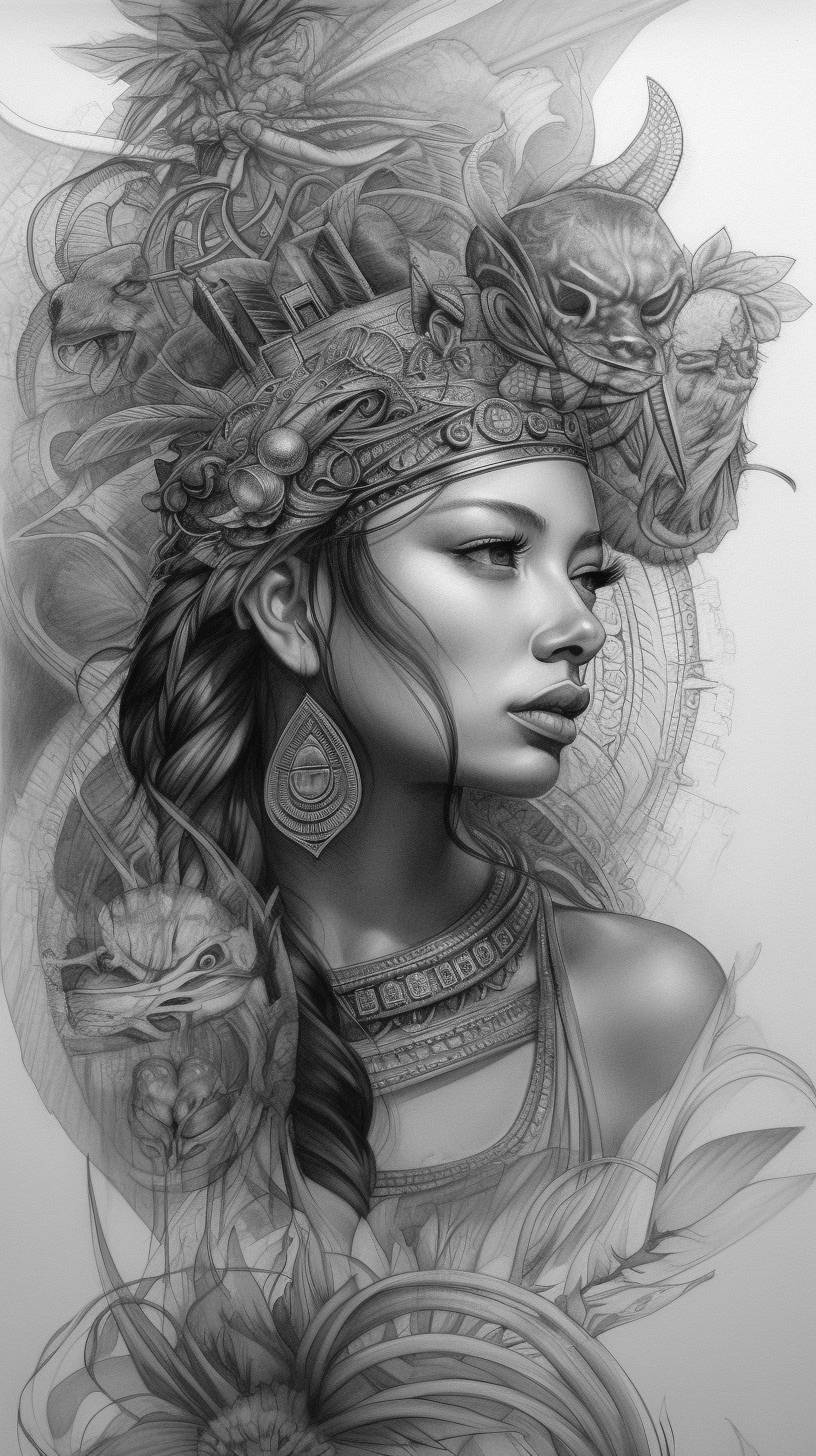 Aztec Beauty by prajinsp on DeviantArt
