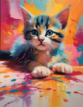 Abstract Adventures of a Curious Kitten