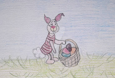 Easter Egg Fun In The 100 Acre Woods With Piglet by handylight