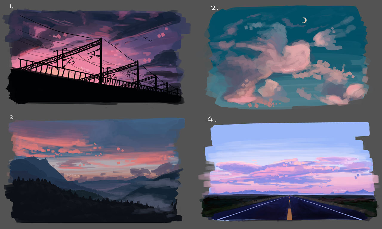 Background / Colour Study by Yaashiniy on DeviantArt