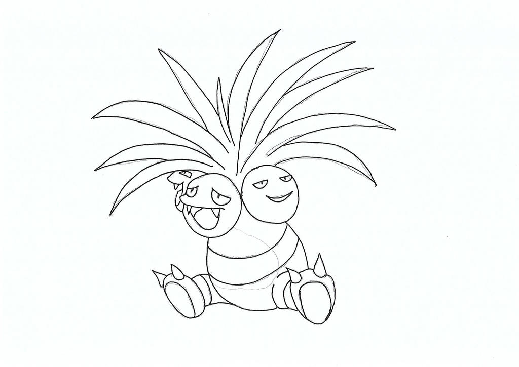 Exeggutor Color Pages #0103 Exeggutor Lineart by Singingartist1234 on DeviantArt
