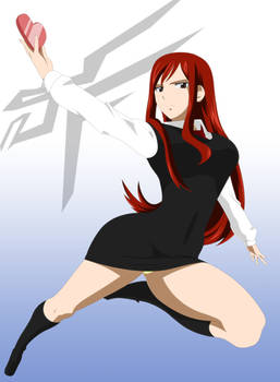 Erza School Uniform Fairy Tail