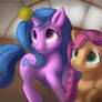 Sunny starscout and Issy Moonbow,