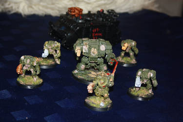 Camo Dreadnought with Camo Terminators and Captain