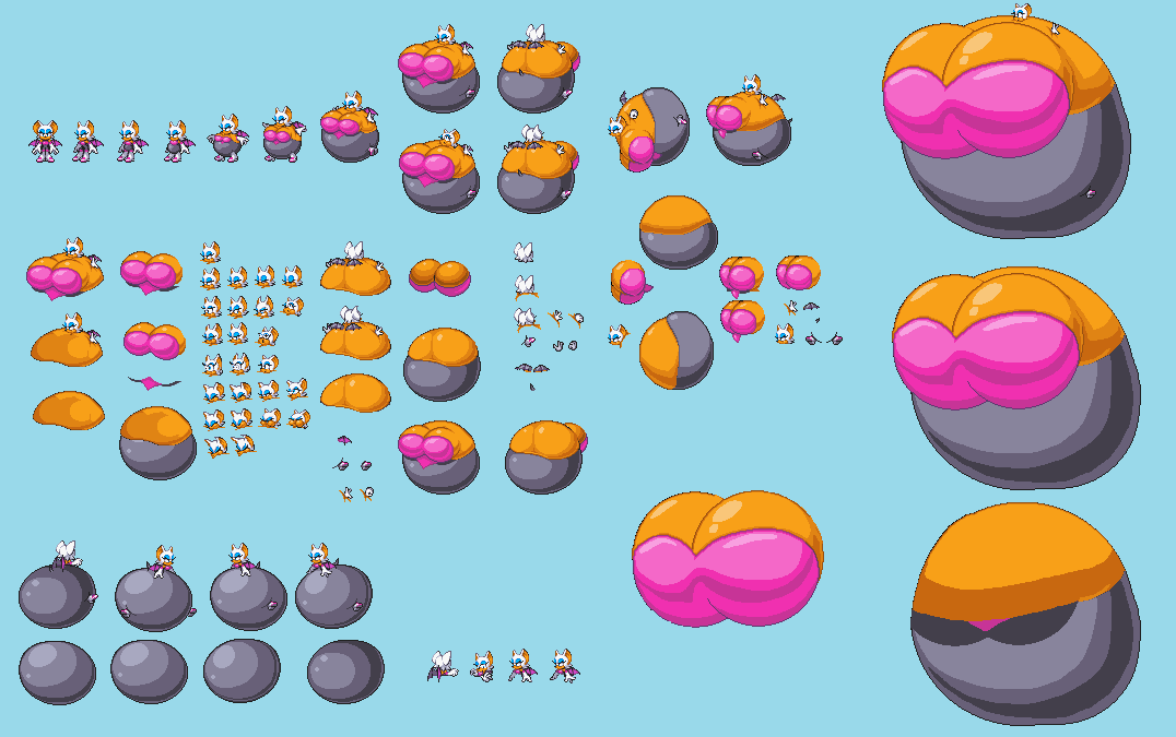 Balloon Rouge The Bat Sprite Sheet by StarMermaid91 on DeviantArt