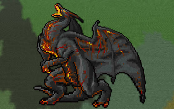 Pixel Art: Ember Dragon
