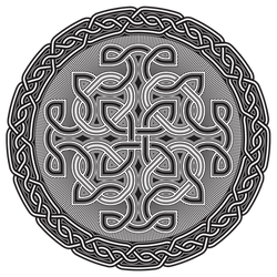 Celtic Shield BW