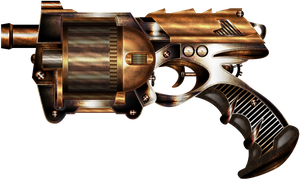 Rusty Steampunk Gun