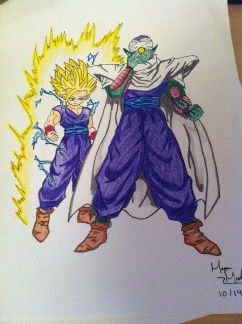 Teen Gohan and Piccolo