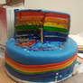 Nyan Cat Cake on the Inside