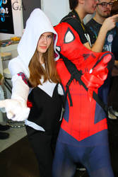 Spider-Gwen and Spiderman