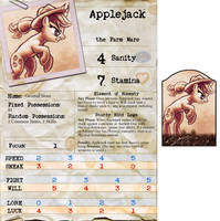 Arkham Horror Character Sheet - Applejack