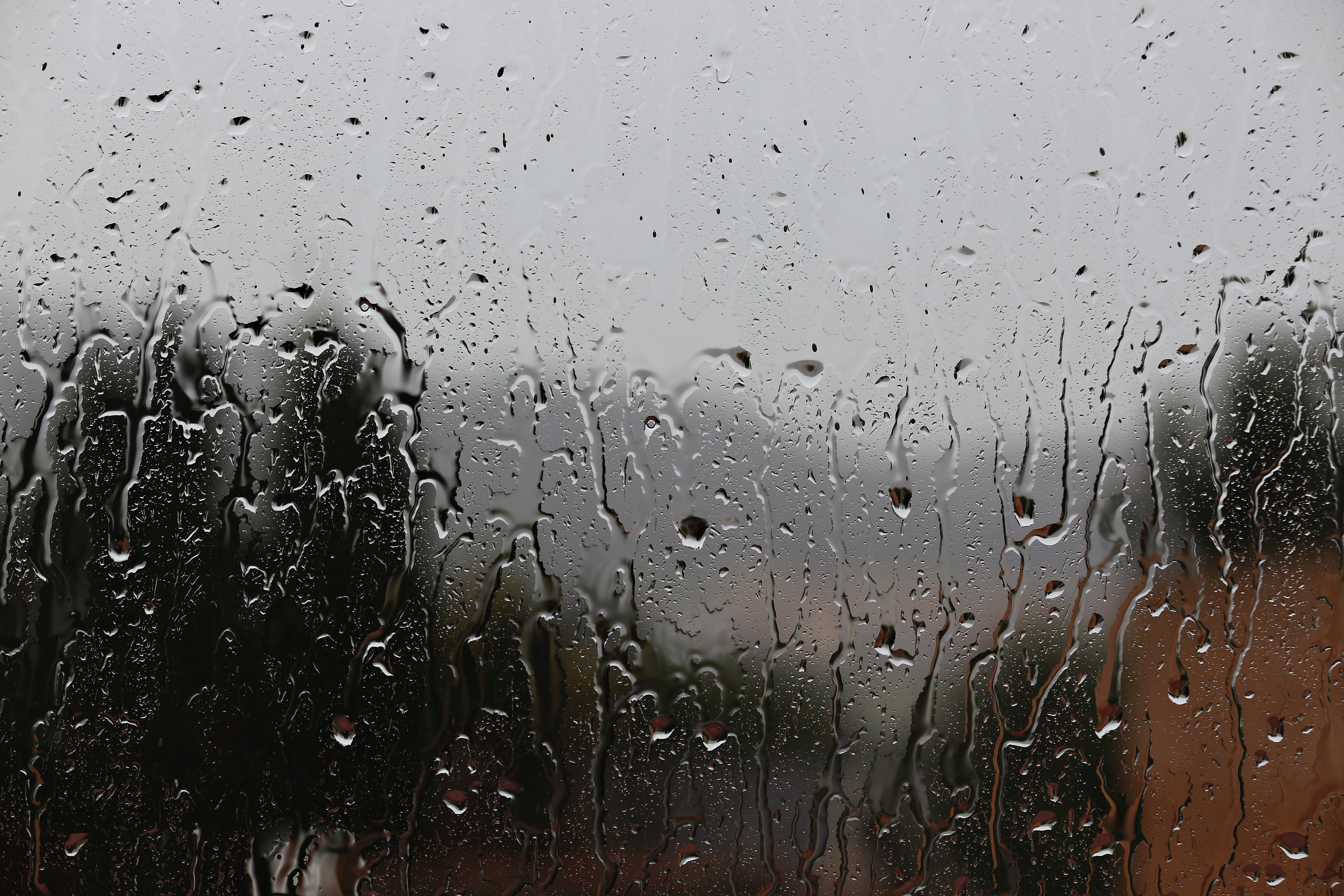 Rain through the window