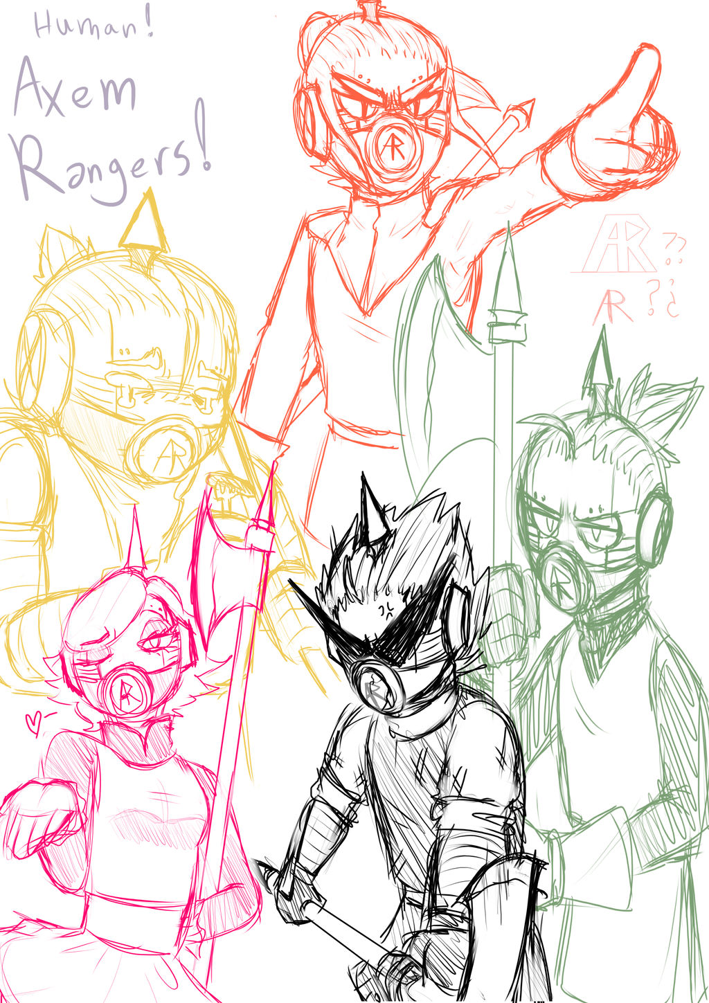 Human Axem Rangers by RozaliaRed on DeviantArt