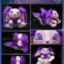 Space purple fox plushie