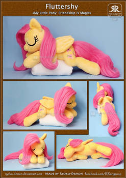 Sleeping Fluttershy plushie