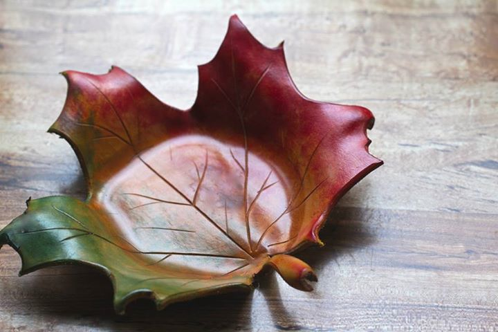 Leather Leaf Bowl