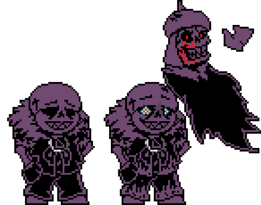 Fallen Decency!sans and its dusted by zxzhw7n on DeviantArt