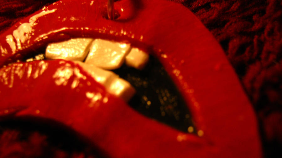 Rocky Horror Lips 2 necklace