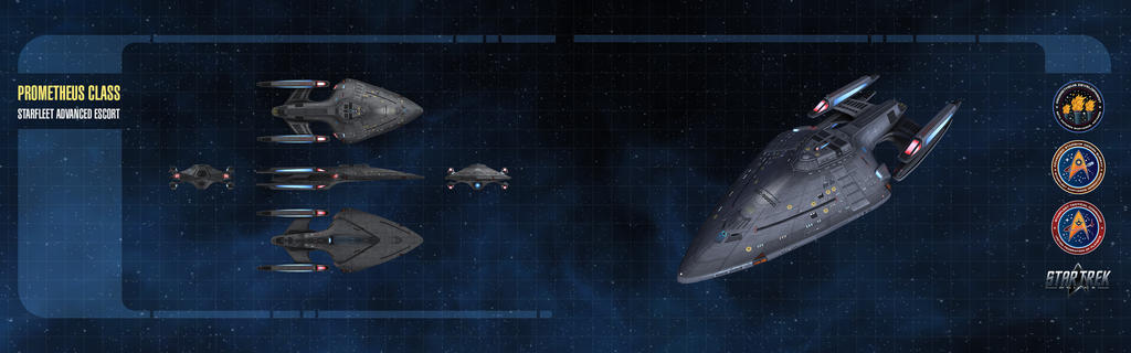 Deviantart Prometheus Class Prometheus Class Starship Dual-Monitor Wallpaper by thomasthecat on ...