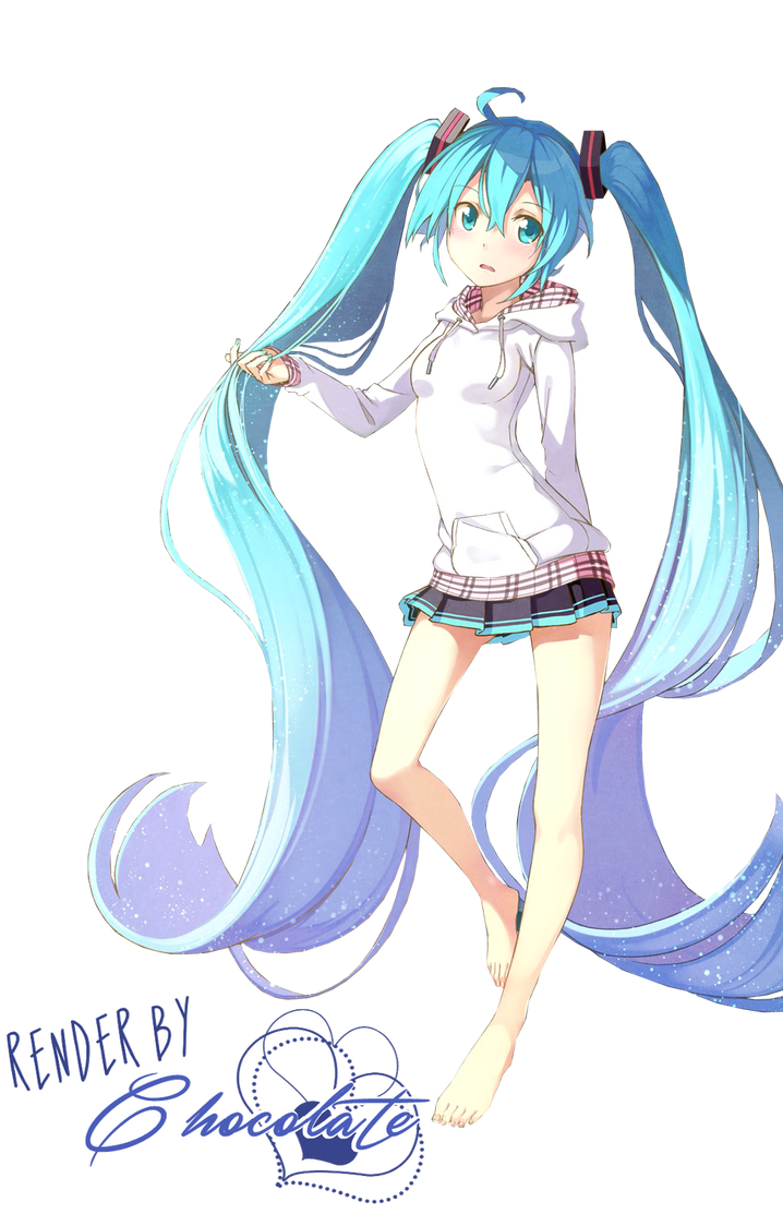 Hatsune Miku Summer Vacation Render by Schokoladeneisx3 on DeviantArt