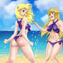 Miu Furinji and Erina Nakiri Beach Crossover