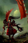 Samurai Green and Red by YoshiyukiKatana