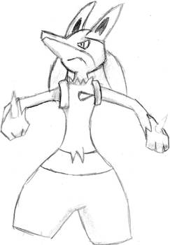 Lucario drawing