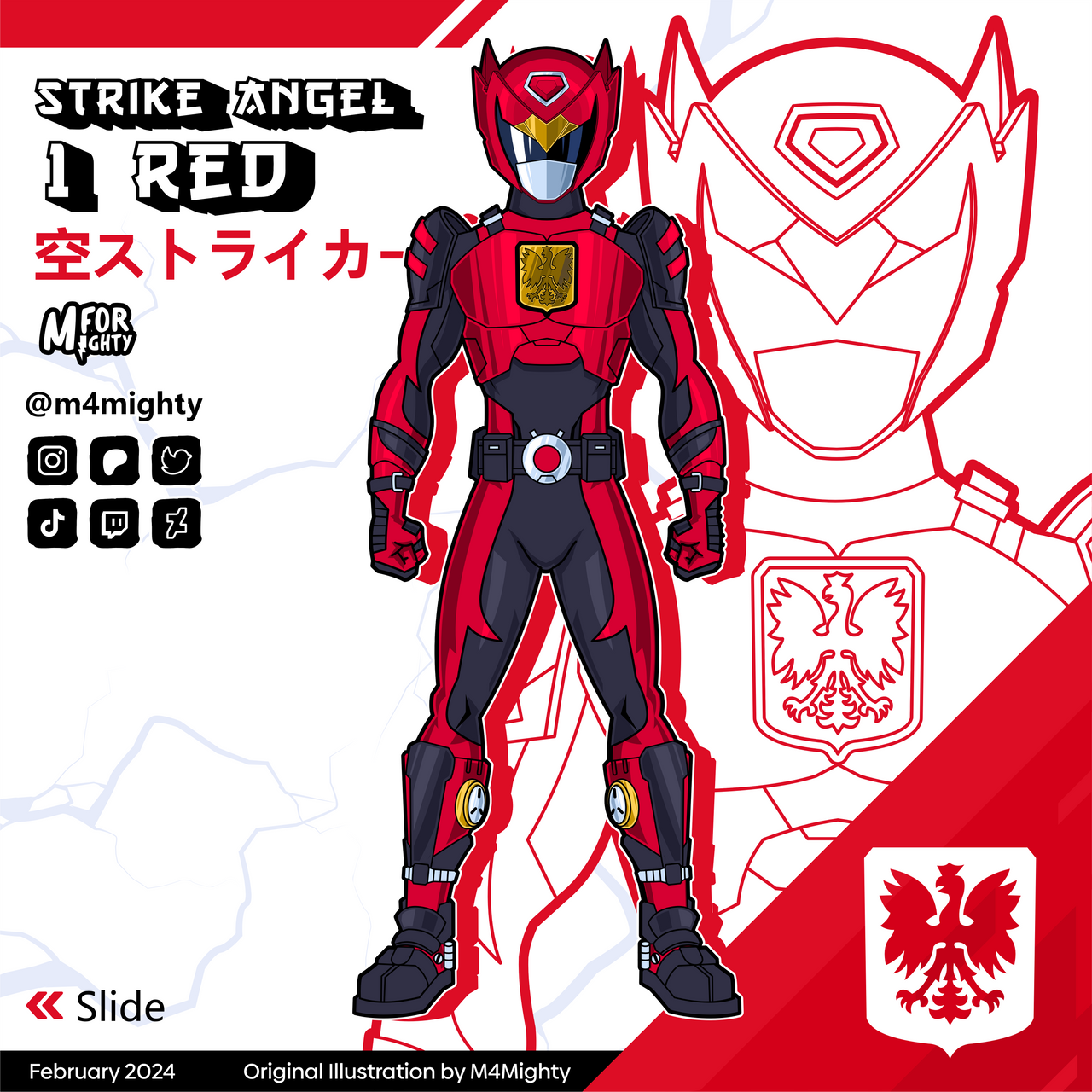 Strike Angel 1 Red (Power Rangers Sky Strikers) by MegaElekid947 on ...