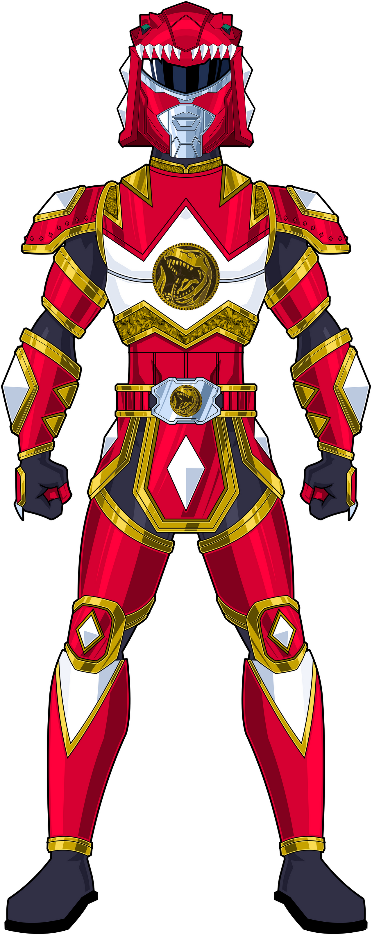 Red Mighty Mystic Knight Ranger 2 by M4Mighty by MegaElekid947 on ...