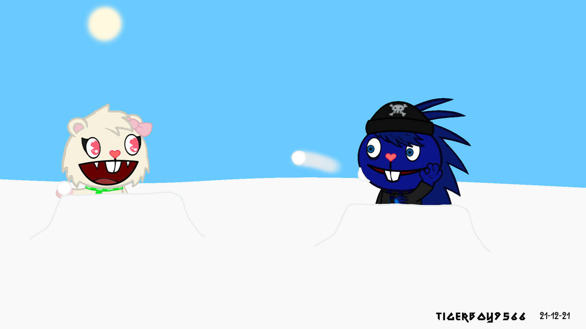 Art Trade: HTF: SNOWBALL FIGHT!! by TigerBoy9566 on DeviantArt