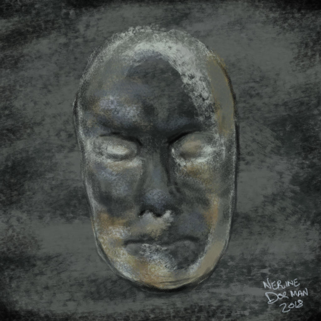 Death mask, portrait study