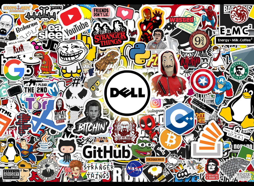 Laptop Back Sticker Bomb Wallpaper / Design by bhxt-007 on DeviantArt
