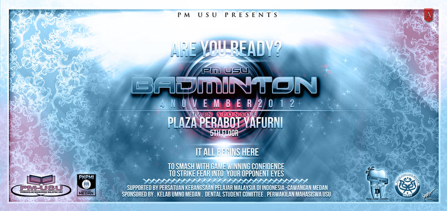 Banner: Badminton PM-USU 2012 by Afiqi