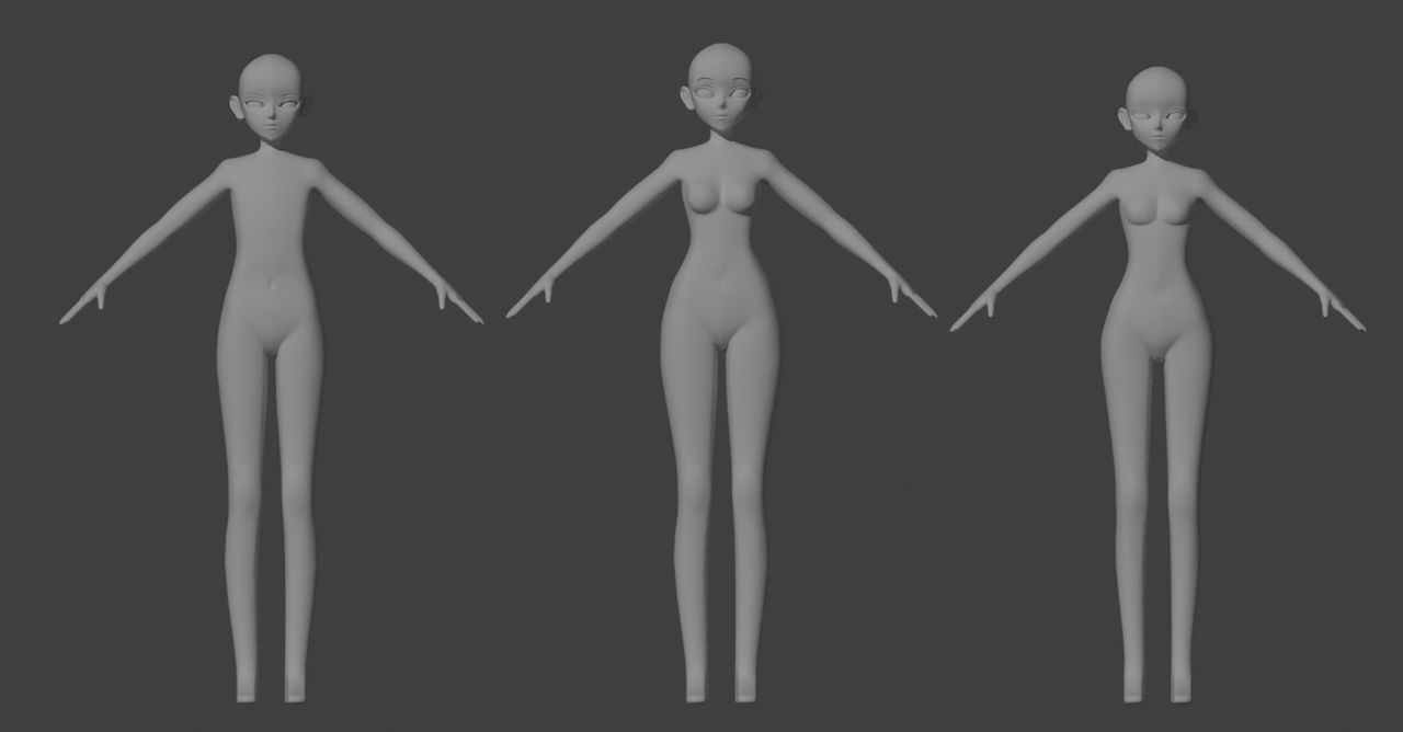 Mmt Models Beyond the Way Project - MMD Base Models by Totally0K on DeviantArt