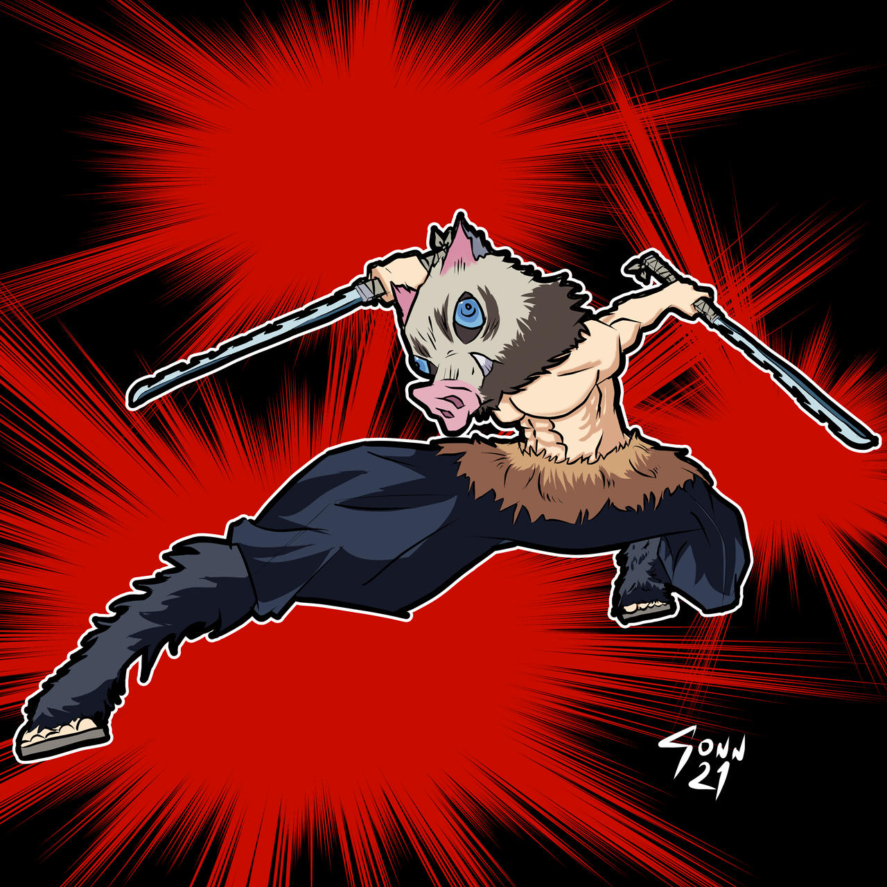 Inosuke Kimetsu no Yaiba by cibersan on DeviantArt