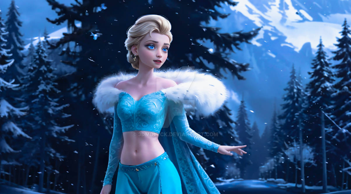 Help Elsa Elsa Simple by 3dMoleck on DeviantArt