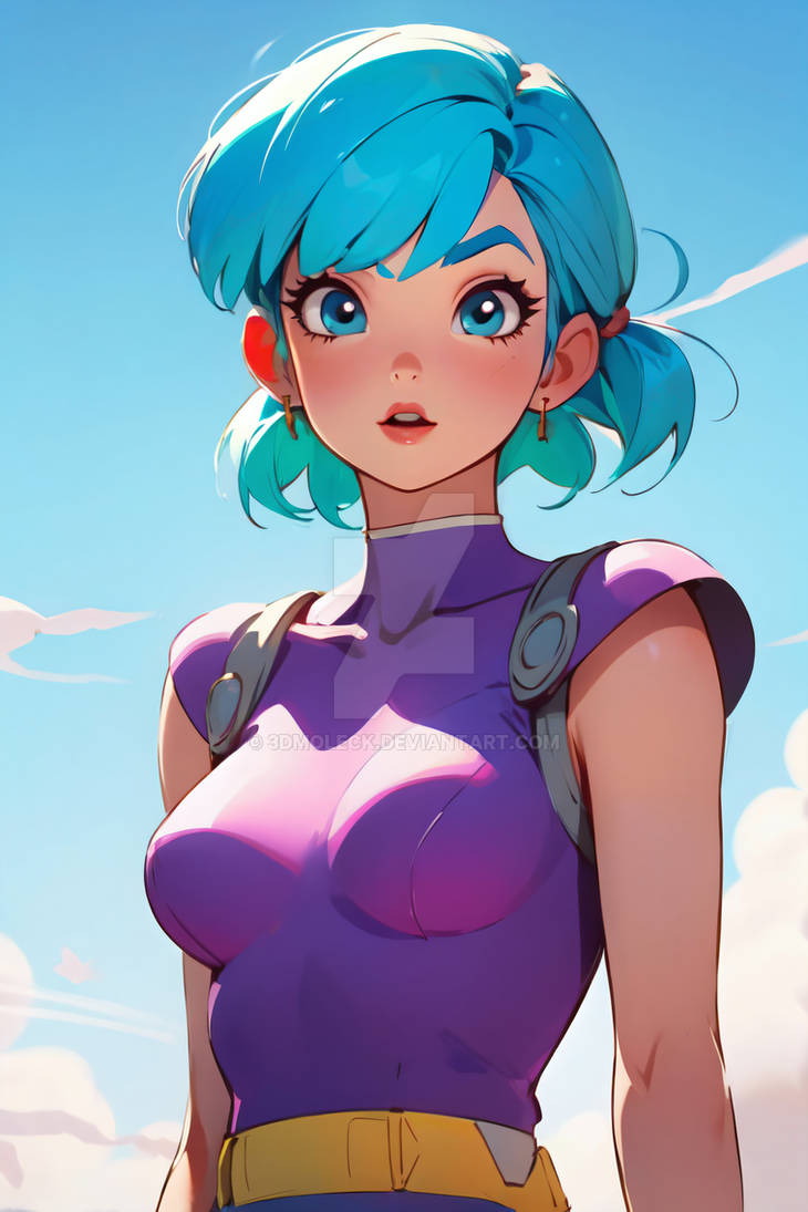 Bulma Moder Bulma as my lady by 3dMoleck on DeviantArt